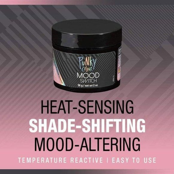 Punky Colour Mood Switch Heat Activated Hair Color Change Black To Pink Sealed - Picture 12 of 12